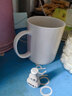 景顺景德镇瓷杯骨瓷简约陶瓷杯子茶杯纯白色水杯定制LOGO牛奶杯咖啡杯 马克杯（420ml） 实拍图