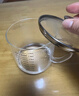 onlycook高硼硅玻璃杯带盖带刻度水杯送勺子男女牛奶杯家用果汁杯-大号 实拍图