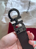 菲拉格慕（Ferragamo）腰带男士商务双面板扣皮带牛皮 3.5CM宽 圣诞礼物 送男友礼盒装 黑棕荔枝纹/枪色扣679710-689134 实拍图