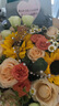 艾斯维娜鲜花速递向日葵混搭花束生日礼物全国同城配送 向日葵香槟韩式花束 实拍图