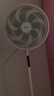 美的（Midea）【飓风节能】七叶柔风立式电风扇/家用轻音落地扇/台式小型风扇/大风力遥控定时摇头风扇 SAH35BSJ 实拍图