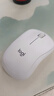 罗技（Logitech）M221 轻音鼠标 无线鼠标 办公鼠标 对称鼠标 带无线微型接收器 米白色 实拍图