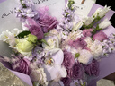艾斯维娜鲜花速递向日葵混搭花束生日礼物全国同城配送 紫玫瑰混搭花束 实拍图