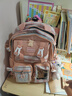 爱迪生发明家初中生书包贝儿小学生大容量女生减负双肩背包 2260-1 粉色大号 实拍图