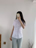朝煦女商务衬衫职业正装白色短袖修身显瘦免烫通勤工作服面试衬衣上衣 晒单实拍图