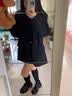 尤池哩黑色西装外套女小个子2026春秋新款修身正装西服大学生面试答辩 黑色 L 【建议90-110斤】卡码拍大 实拍图