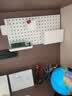 得力（deli）【书桌搭配-6件套】收纳墙面洞洞板套装 免钉免打孔可挂墙置物架 实拍图