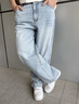 森马（Semir）森柔|牛仔裤男夏季宽松潮流薄款直筒裤2026新款水洗109926124104 实拍图