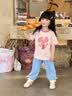 班喜迪女童裤子薄款夏装2026新款洋气宝宝休闲九分裤儿童防蚊牛仔裤夏季 蓝色 110 实拍图
