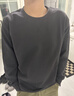 京东京造纯棉卫衣男士26新款春秋外套男装衣服打底衫t恤深岩灰L 实拍图