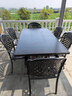 莫 家户外家具铸铝桌椅组合室外庭院桌椅露台桌椅休闲别墅花园阳台 斜格6椅+188cm长桌 实拍图