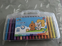 得力（deli）36色水溶性油画棒可水洗不脏手蜡笔炫彩棒套装幼儿画画儿童彩绘涂色美术 实拍图
