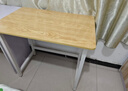舒客艺家 电脑桌台式小户型小桌子家用学习桌写字办公书桌电竞长条桌子 木纹白架单桌80*50*74 加固电脑桌 实拍图