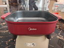 美的（Midea）电火锅 电炒锅 电煮锅 电锅一体多功能锅 家用6.5L大容量多用途锅烤肉涮火锅锅具火锅专用锅 6.5L 【1800W猛火速沸】HGE3030T03 实拍图