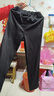 罗蒙儿童裤子男童女童2026春款休闲校园服直筒裤 黑色松紧长裤 150 实拍图