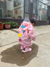 牧萌儿童雨衣男童连体套装防水全身幼儿园女孩小童 樱花独角兽 M 实拍图