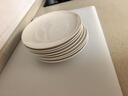 洁雅杰 陶瓷骨碟家用吐骨盘8英寸白瓷盘味碟酒店餐桌吐骨碟子套装8只装 实拍图