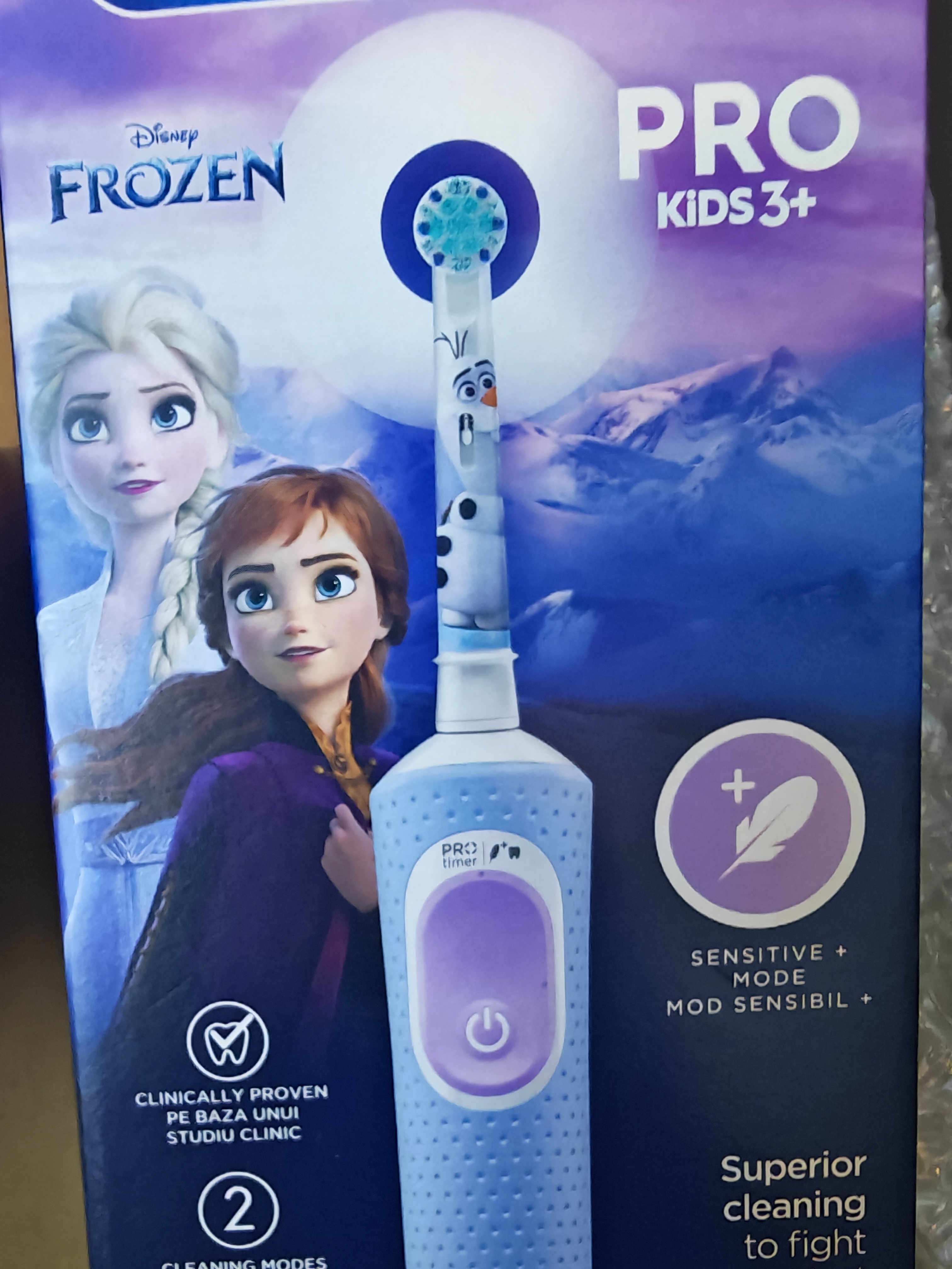 欧乐B（Oral-B）欧洲进口儿童电动牙刷冰雪奇缘款 实拍图