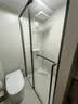 东鹏淋浴房一字型浴室隔断淋浴隔断卫生间干湿分离玻璃推拉移门浴屏 1.1-1.19/高2m 双缓冲+中柱 枪灰/雅黑/亮银可选 实拍图