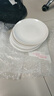 甜雅静仿瓷密胺盘子商用餐具圆形塑料碟子圆盘火锅菜盘白色快餐自助餐盘 浅盘 10英寸 实拍图