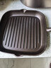 onlycook牛排煎锅盘早餐锅 无涂层铸铁牛扒煎锅 不易粘锅燃气灶电磁炉通用 实拍图