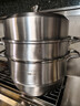 美厨（MAXCOOK）蒸锅 304不锈钢32cm三层蒸锅 加厚复底汤锅 燃气电磁炉通用MCZ866 实拍图