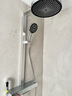 安华淋浴花洒套装 全铜水路四功能明杆置物钢琴键淋浴花洒N4G9055CP-P 实拍图