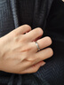 中国黄金莫比乌斯足银戒指女托帕石求婚钻戒高考祝福礼物端午节女朋友生日 莫比乌斯托帕石钻戒【京速达】 实拍图