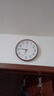 北极星（POLARIS）挂钟时尚创意客厅钟表静音简约石英钟 30cm咖木色新年焕新 实拍图