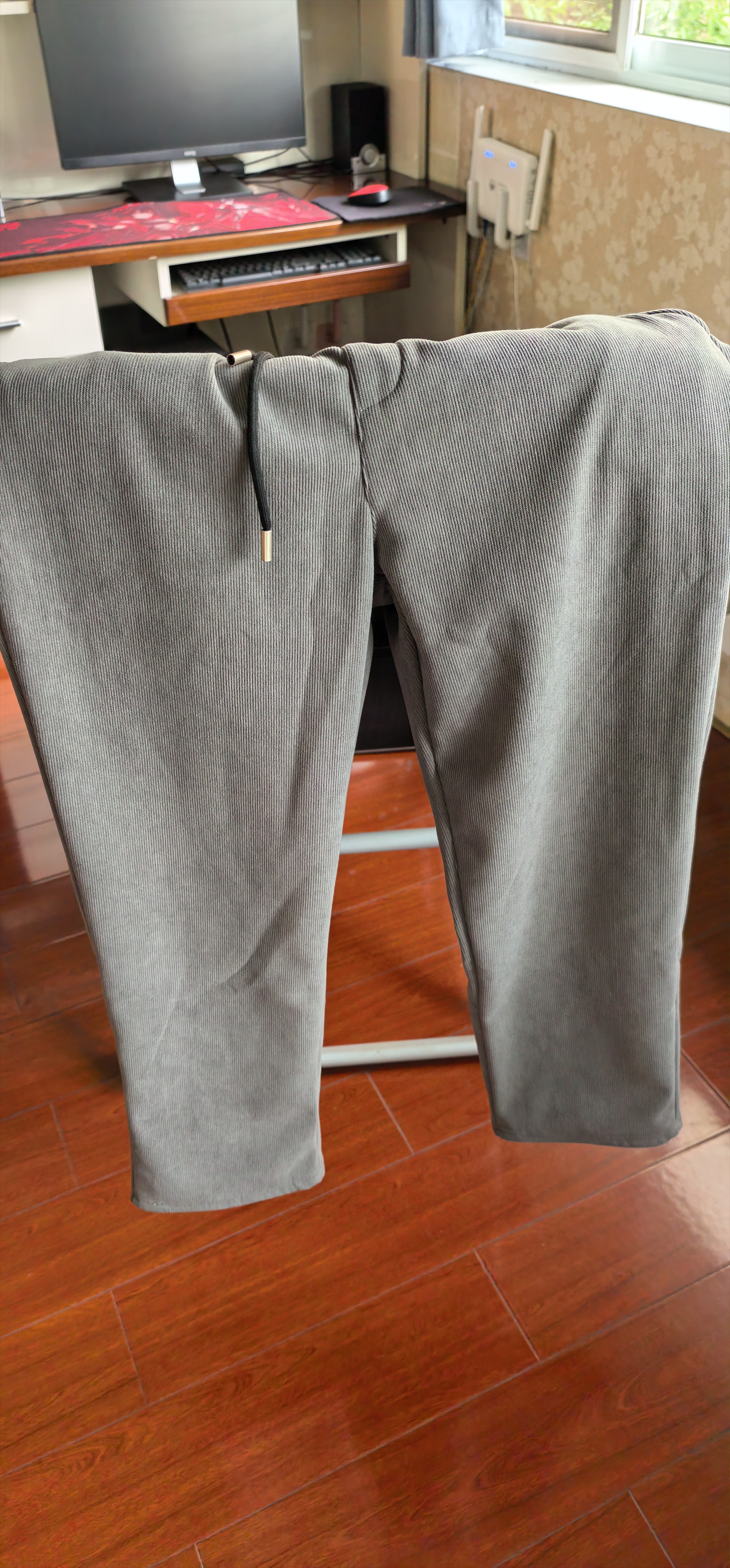 JEANSWEST LIFE真维斯美式休闲裤男秋冬季加绒加厚雪尼尔潮牌长裤男士直筒裤子 实拍图