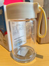 富光清然玻璃杯 高硼硅玻璃水杯子 女生便携牛奶咖啡刻度茶杯330ml 实拍图