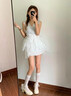 DAPHNE达芙妮高跟鞋女2026新款玛丽珍法式白色淑女蝴蝶结婚鞋粗跟皮鞋两穿单鞋 米白色【7.5cm跟高】 37 晒单实拍图