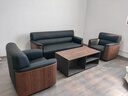 森菲亚办公沙发简约现代商务办公室三人位沙发茶几组合 单人位（西皮） 实拍图