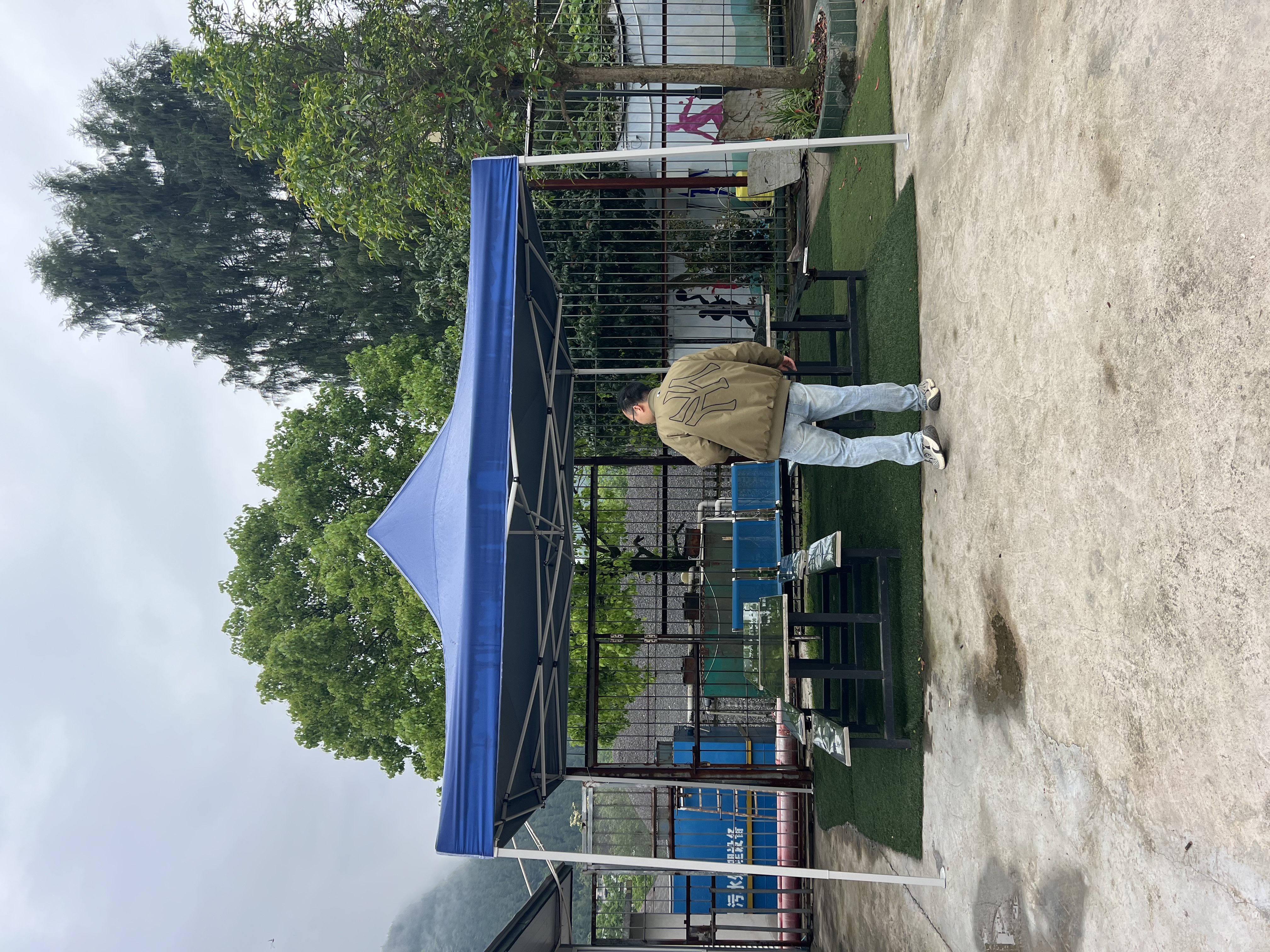 窈嘉病号服男女套装棉睡衣病人护理服老人医院患者易穿脱卧床服病员服 【病员服】蓝白条纹（长裤） L 体重（140-160斤） 实拍图