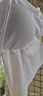 FitonTon吊带背心女夏季带胸垫蕾丝细肩带遮副乳内搭外穿打底美背内衣白色 实拍图