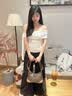 法国新品2026夏季新款百搭奢侈品真皮邮差包斜挎单肩包通勤牛角包 黑色(专柜礼盒包装） 实拍图