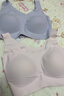 ubras虞书欣同款钻石纱夹心软支撑花瓣杯文胸内衣女胸罩 背勾-奶酪黄 L 实拍图