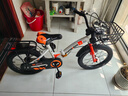 永久（FOREVER）儿童自行车男女款小孩单车可折叠脚踏车4-6-8-10岁辅助轮16寸橙色 实拍图