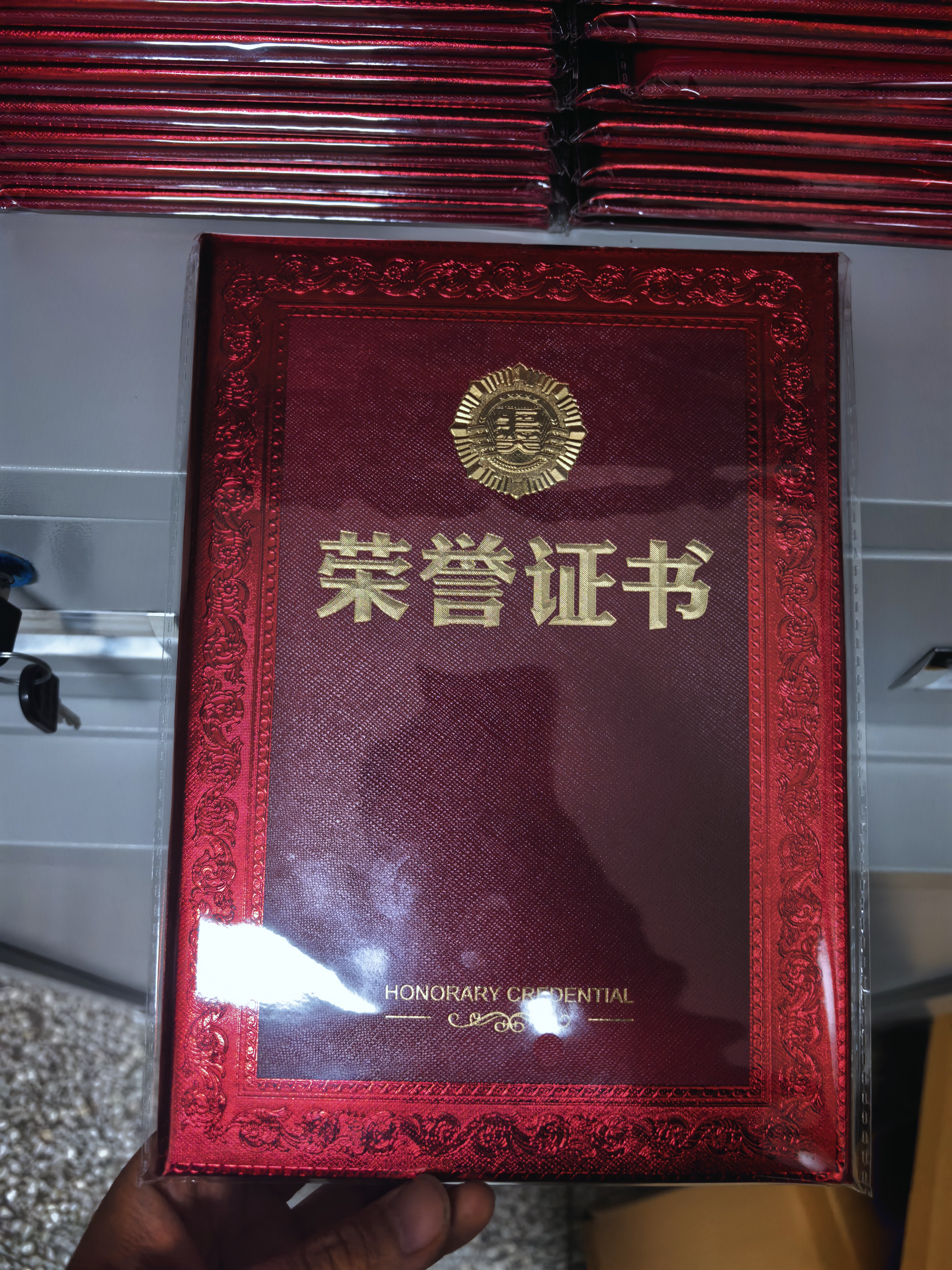 易利丰（elifo）荣誉证书10本装8K奖章荣誉证书空白奖状纸培训表彰奖励颁奖获奖证书 配20张内芯 实拍图