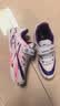 双星（shuangxing）儿童足球鞋6-12岁魔术贴TF碎钉防滑耐磨比赛训练学生球鞋 粉紫 34 实拍图