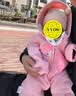 爱贝迪拉婴儿帽子秋冬季婴幼儿男宝宝护耳毛线帽秋冬款一岁女儿童针织帽S 实拍图