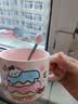 可爱fufu生日蛋糕马克杯带盖勺陶瓷杯送女生高颜值有意义生日礼物 奶酪生日蛋糕杯+勺1个350ml 实拍图