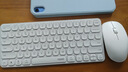 雷柏（Rapoo）9000S 78键无线/蓝牙多模键鼠套装 刀锋超薄紧凑便携无线键盘 支持Windows/MacOS双系统 白色  实拍图