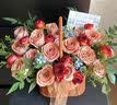 冉子花坊鲜花速递同城配送向日葵混搭抱抱桶玫瑰花篮送女友生日礼物真鲜花 卡布奇诺 实拍图