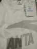 安踏（ANTA）t恤男士短袖夏季薄款圆领潮流大logo纯色舒适透气跑步上衣运动服 -3纯净白/浅灰【推荐】 S (165) 适合90-100斤 实拍图