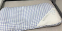 良良婴儿枕头宝宝0-1-3岁定型枕新生儿童护型枕蓝格(双枕套)39*24CM 实拍图