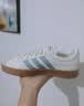 adidas「T头鞋」VL COURT 2.0复古休闲板鞋德训鞋阿迪达斯轻运动   汉玉白/蓝色/金色 (推荐女生买小半码)   38 实拍图