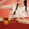 周六福七夕情人节礼物黄金999元宝金条小金豆爱心赏金玩咖投资金 计价 金鱼-2g 实拍图