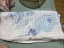 babycare婴儿浴巾新生儿童竹棉纱布洗澡巾无帽95*95cm鲸鱼乐车 实拍图