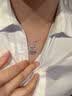 纯银平安锁项链女款粉水晶吊坠轻奢小众2026新款情人节礼物送女友 【平安锁】-品牌礼盒 实拍图